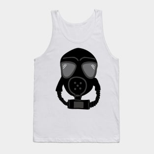 gas mask on grey Tank Top